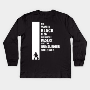 The Dark Tower - Desert white Kids Long Sleeve T-Shirt